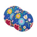 Colourful Hand Drawn Flowers Coasters