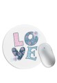 Love Floral Knit Mouse Pad