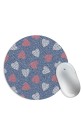 Hearts Jeans Pattern Mouse Pad