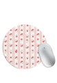 Rose Vertical Red Pattern Mouse Pad