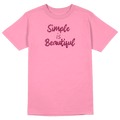 Simple is Beautiful Round Collar Cotton Tshirt