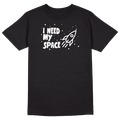 I Need My Space Round Collar Cotton Tshirt - L