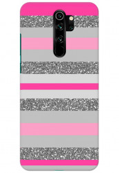 Pink Silver Stripes (Matte Finish) for Redmi Note 8 Pro