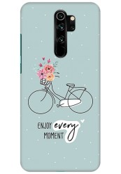 Enjoy Every Moment Cycle Flowers Basket for Redmi Note 8 Pro