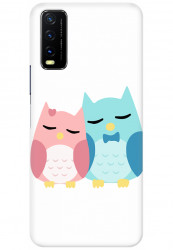 Cute Owl Pair for Vivo Y12G