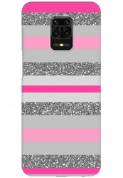 Pink Silver Stripes (Matte Finish) for Redmi Note 9 Pro Max