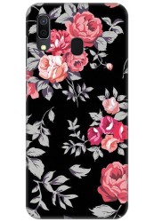 Black Floral for Samsung Galaxy A30