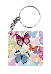 Colorful Butterfly Pattern Keychain