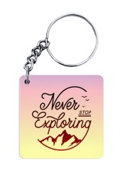 Never Stop Exploring Keychain