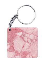 Pink Water colour Marble Keychain