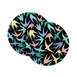 Colourful Birds Abstract Coasters