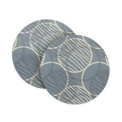 Grey Abstract Circles Coasters