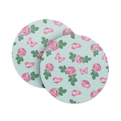 Single Rose Flowers Coasters