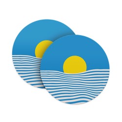 Minimalist Ocean Scenery Coasters