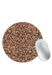 Stylized Flowers and Berries Mouse Pad