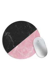 Black and Pink Marble Mouse Pad