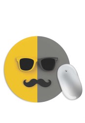 Sunglasses and Moustache Mouse Pad