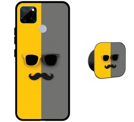 Sunglasses and Moustache Protective Cover for Realme C25s