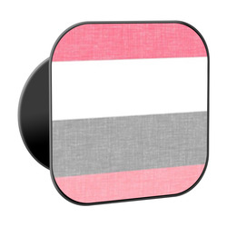 Pink and Grey Shade Stripes Phone Grip