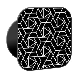 Seamless Abstract Black and White Phone Grip