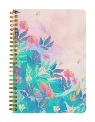 Pastel Floral Geometric Pattern Notebook