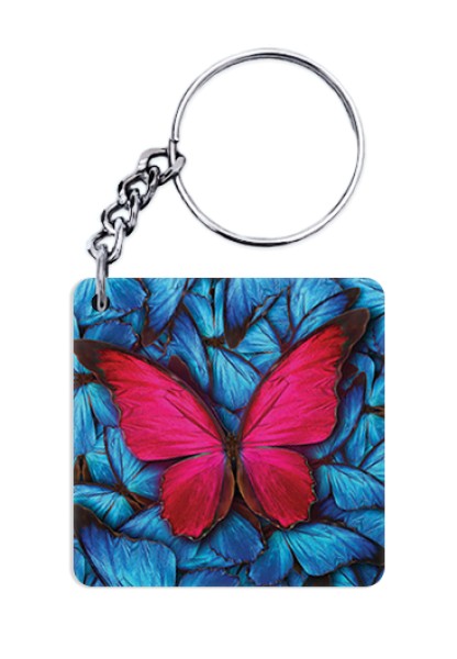 The Red Butterfly Keychain